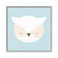 Picture of Teal Owl _GroupedProduct_Square_Mini_ _GroupedProduct_Square_Canvas_Framed_