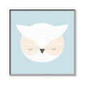 Picture of Teal Owl _GroupedProduct_Square_Mini_ _GroupedProduct_Square_Canvas_Framed_