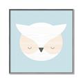 Picture of Teal Owl _GroupedProduct_Square_Mini_ _GroupedProduct_Square_Canvas_Framed_