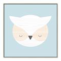 Picture of Teal Owl _GroupedProduct_Square_Mini_ _GroupedProduct_Square_Canvas_Framed_