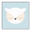 Picture of Teal Owl _GroupedProduct_Square_Mini_ _GroupedProduct_Square_Canvas_Framed_