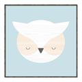 Picture of Teal Owl _GroupedProduct_Square_Mini_ _GroupedProduct_Square_Canvas_Framed_