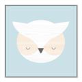Picture of Teal Owl _GroupedProduct_Square_Mini_ _GroupedProduct_Square_Canvas_Framed_