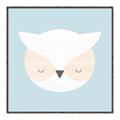 Picture of Teal Owl _GroupedProduct_Square_Mini_ _GroupedProduct_Square_Canvas_Framed_