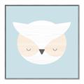 Picture of Teal Owl _GroupedProduct_Square_Mini_ _GroupedProduct_Square_Canvas_Framed_