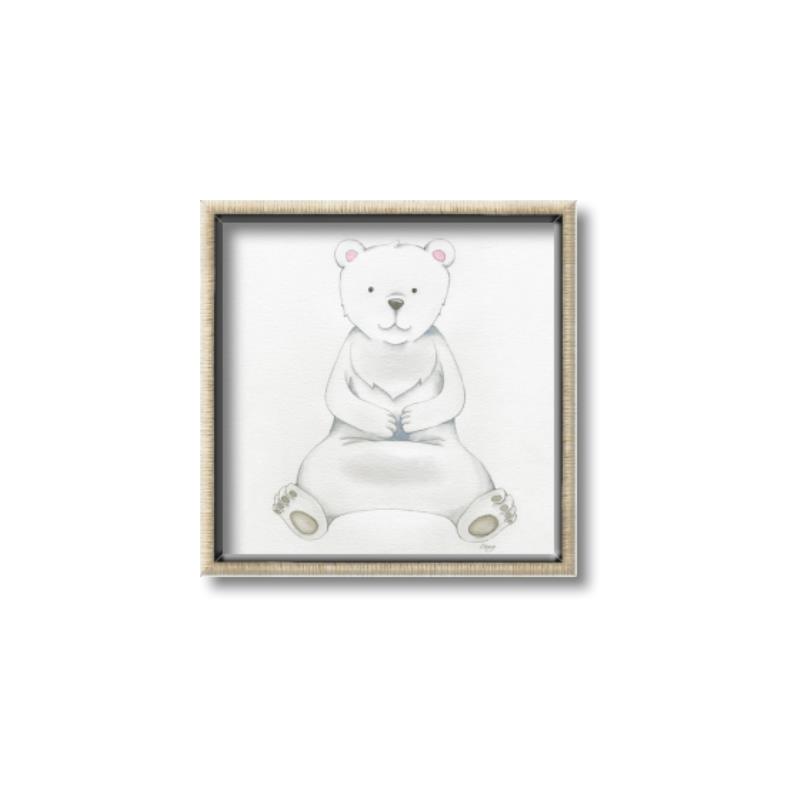 Picture of Nursery Polar Bear _GroupedProduct_Square_Mini_ _GroupedProduct_Square_Canvas_Framed_