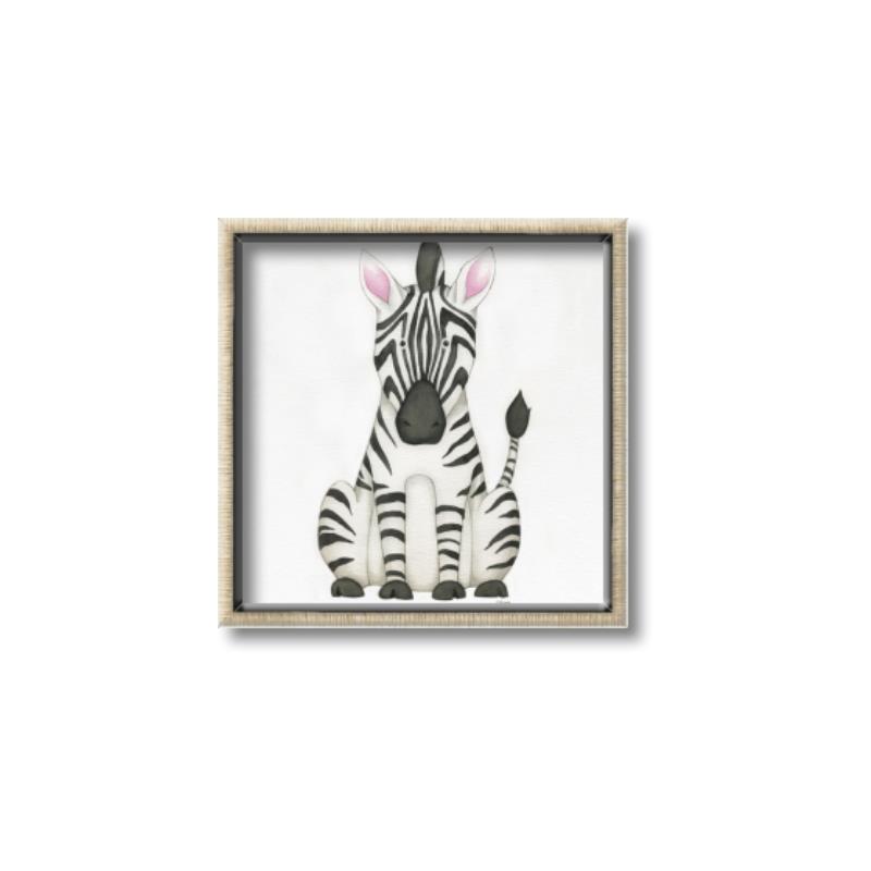 Picture of Nursery Zebra _GroupedProduct_Square_Mini_ _GroupedProduct_Square_Canvas_Framed_
