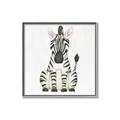 Picture of Nursery Zebra _GroupedProduct_Square_Mini_ _GroupedProduct_Square_Canvas_Framed_
