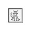 Picture of Nursery Raccoon _GroupedProduct_Square_Mini_ _GroupedProduct_Square_Canvas_Framed_