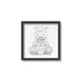 Picture of Nursery Hippo _GroupedProduct_Square_Mini_ _GroupedProduct_Square_Canvas_Framed_