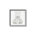 Picture of Nursery Hippo _GroupedProduct_Square_Mini_ _GroupedProduct_Square_Canvas_Framed_