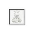 Picture of Nursery Hippo _GroupedProduct_Square_Mini_ _GroupedProduct_Square_Canvas_Framed_