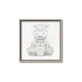 Picture of Nursery Hippo _GroupedProduct_Square_Mini_ _GroupedProduct_Square_Canvas_Framed_