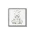 Picture of Nursery Hippo _GroupedProduct_Square_Mini_ _GroupedProduct_Square_Canvas_Framed_