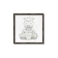 Picture of Nursery Hippo _GroupedProduct_Square_Mini_ _GroupedProduct_Square_Canvas_Framed_