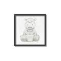 Picture of Nursery Hippo _GroupedProduct_Square_Mini_ _GroupedProduct_Square_Canvas_Framed_