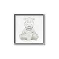 Picture of Nursery Hippo _GroupedProduct_Square_Mini_ _GroupedProduct_Square_Canvas_Framed_