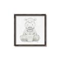 Picture of Nursery Hippo _GroupedProduct_Square_Mini_ _GroupedProduct_Square_Canvas_Framed_