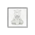 Picture of Nursery Hippo _GroupedProduct_Square_Mini_ _GroupedProduct_Square_Canvas_Framed_