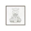 Picture of Nursery Hippo _GroupedProduct_Square_Mini_ _GroupedProduct_Square_Canvas_Framed_