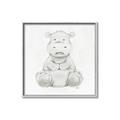 Picture of Nursery Hippo _GroupedProduct_Square_Mini_ _GroupedProduct_Square_Canvas_Framed_