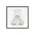 Picture of Nursery Hippo _GroupedProduct_Square_Mini_ _GroupedProduct_Square_Canvas_Framed_