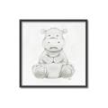Picture of Nursery Hippo _GroupedProduct_Square_Mini_ _GroupedProduct_Square_Canvas_Framed_