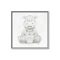 Picture of Nursery Hippo _GroupedProduct_Square_Mini_ _GroupedProduct_Square_Canvas_Framed_