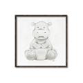 Picture of Nursery Hippo _GroupedProduct_Square_Mini_ _GroupedProduct_Square_Canvas_Framed_