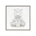 Picture of Nursery Hippo _GroupedProduct_Square_Mini_ _GroupedProduct_Square_Canvas_Framed_