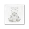 Picture of Nursery Hippo _GroupedProduct_Square_Mini_ _GroupedProduct_Square_Canvas_Framed_