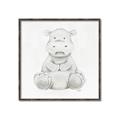 Picture of Nursery Hippo _GroupedProduct_Square_Mini_ _GroupedProduct_Square_Canvas_Framed_