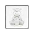 Picture of Nursery Hippo _GroupedProduct_Square_Mini_ _GroupedProduct_Square_Canvas_Framed_