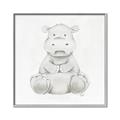 Picture of Nursery Hippo _GroupedProduct_Square_Mini_ _GroupedProduct_Square_Canvas_Framed_