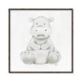 Picture of Nursery Hippo _GroupedProduct_Square_Mini_ _GroupedProduct_Square_Canvas_Framed_