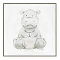 Picture of Nursery Hippo _GroupedProduct_Square_Mini_ _GroupedProduct_Square_Canvas_Framed_