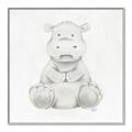 Picture of Nursery Hippo _GroupedProduct_Square_Mini_ _GroupedProduct_Square_Canvas_Framed_