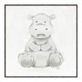 Picture of Nursery Hippo _GroupedProduct_Square_Mini_ _GroupedProduct_Square_Canvas_Framed_