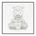 Picture of Nursery Hippo _GroupedProduct_Square_Mini_ _GroupedProduct_Square_Canvas_Framed_