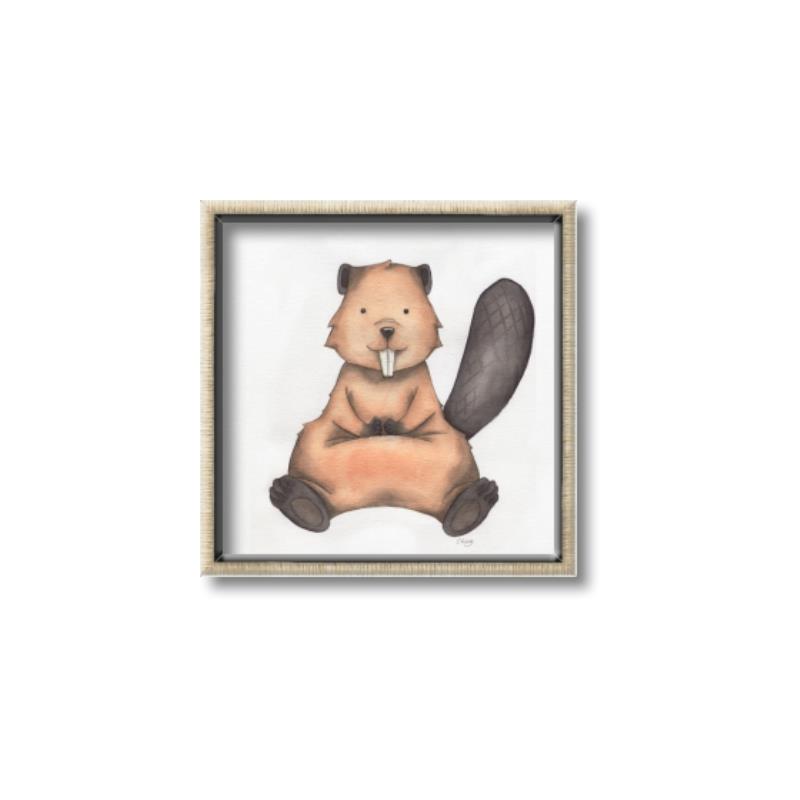 Picture of Nursery Beaver _GroupedProduct_Square_Mini_ _GroupedProduct_Square_Canvas_Framed_