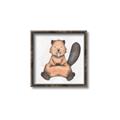 Picture of Nursery Beaver _GroupedProduct_Square_Mini_ _GroupedProduct_Square_Canvas_Framed_