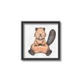 Picture of Nursery Beaver _GroupedProduct_Square_Mini_ _GroupedProduct_Square_Canvas_Framed_