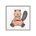 Picture of Nursery Beaver _GroupedProduct_Square_Mini_ _GroupedProduct_Square_Canvas_Framed_