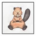 Picture of Nursery Beaver _GroupedProduct_Square_Mini_ _GroupedProduct_Square_Canvas_Framed_