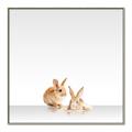 Picture of Together Bunnies _GroupedProduct_Square_Mini_ _GroupedProduct_Square_Canvas_Framed_