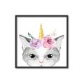 Picture of Caticorn _GroupedProduct_Square_Mini_ _GroupedProduct_Square_Canvas_Framed_
