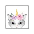 Picture of Caticorn _GroupedProduct_Square_Mini_ _GroupedProduct_Square_Canvas_Framed_