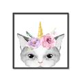 Picture of Caticorn _GroupedProduct_Square_Mini_ _GroupedProduct_Square_Canvas_Framed_