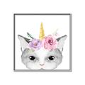 Picture of Caticorn _GroupedProduct_Square_Mini_ _GroupedProduct_Square_Canvas_Framed_