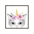 Picture of Caticorn _GroupedProduct_Square_Mini_ _GroupedProduct_Square_Canvas_Framed_